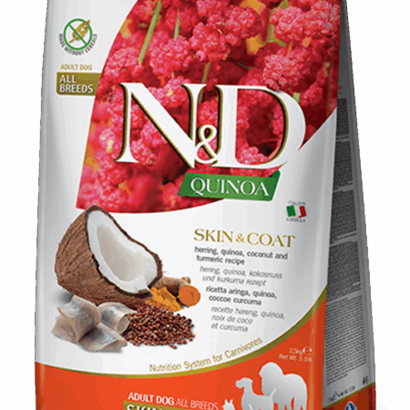 Farmina N&D Quinoa: Skin & Coat Herring Dry Food for Adult Dogs