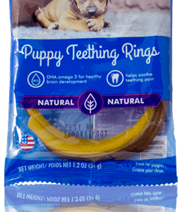 N Bone Soy Puppy Teething Ring - Pumpkin