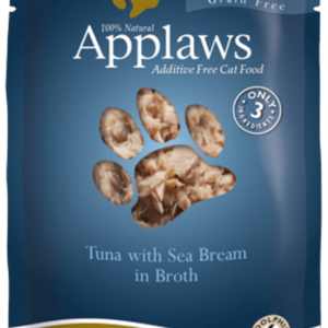 Applaws Tuna with Seabream Pouches for Adult Cats - 2.47oz