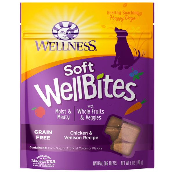 Wellness Wellbites Chicken & Venison Soft & Chewy Treat for Dogs