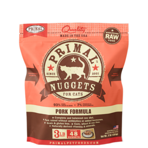 Primal Raw Frozen Pork Formula for Cats