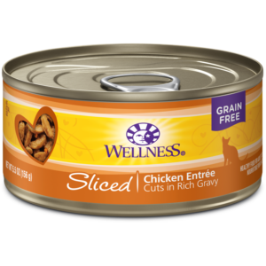 Wellness Chicken Sliced Canned Food for Adult Cats