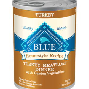 Blue Buffalo Homestyle Turkey Meatloaf Dinner with Vegetables Canned Food for Adult Dogs - 12.5oz