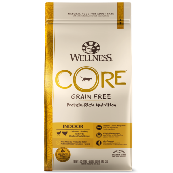 Wellness CORE Grain Free Indoor Chicken & Turkey Dry Food for Adult Cats