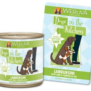 Weruva Dogs in the Kitchen Lamburgini Cans and Pouches for Adult Dogs