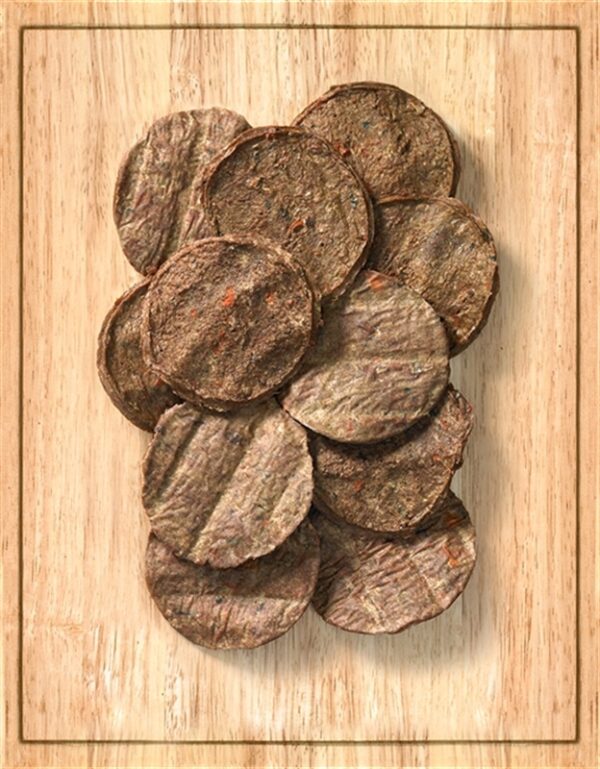 4 Paws Butcher Shop Turkey & Duck Burger with Veggies Treats for Dogs - 4oz