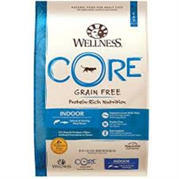 Wellness CORE Grain Free Indoor Salmon & Herring Dry Food for Adult Cats