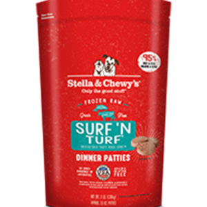 Stella & Chewys Frozen Raw Surf N Turf Patties for Adult Dogs