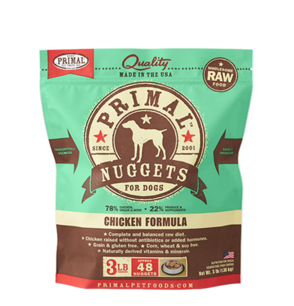 Primal Raw Frozen Chicken Formula for Dogs