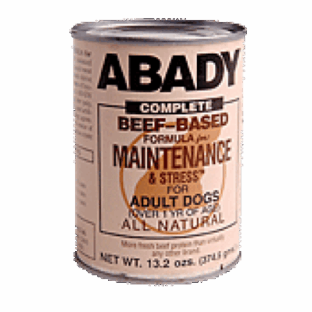 Abady Complete Beef-Based Maintenance & Stress Cans for Dogs - 12.6oz