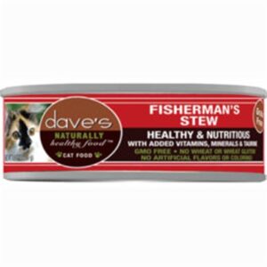 Dave's Naturally Healthy Grain Free Shredded Fisherman's Canned Food for Adult Cats - 5.5oz