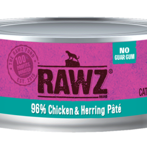 RAWZ 96% Chicken & Herring Pate Canned Food for Cats