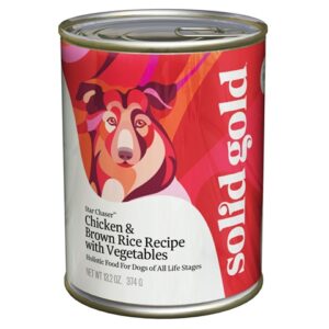 Solid Gold Star Chaser Chicken & Liver Canned Food for Adult Dogs and Puppies