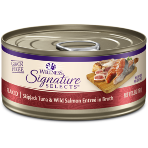 Wellness Signature Selects Flaked Skipjack Tuna & Salmon Canned Food for Adult Cats