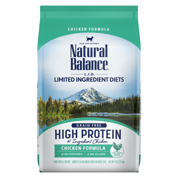 Natural Balance Limited Ingredient Diet High Protein Chicken Dry Food for Adult Cats