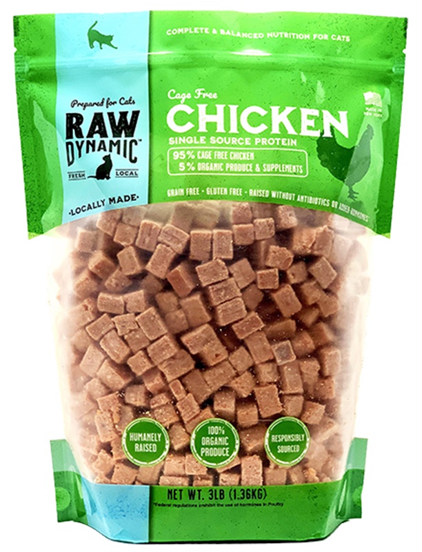 Raw Dynamic Raw Frozen Chicken Formula for Cats - Whiskers Holistic Petcare