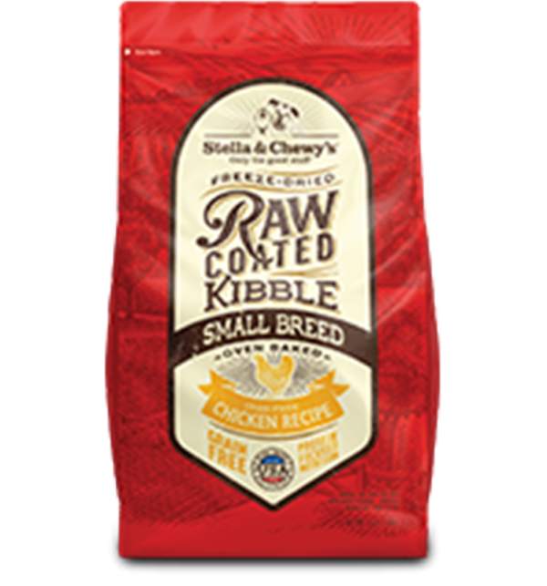 Stella & Chewys Raw Coated Chicken Kibble for Small Breed Adult Dogs - 3.5lbs