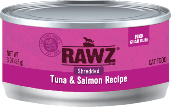 RAWZ Shredded Tuna & Salmon Canned Food for Cats