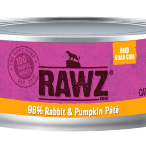 RAWZ 96% Rabbit & Pumpkin Pate Canned Food for Cats