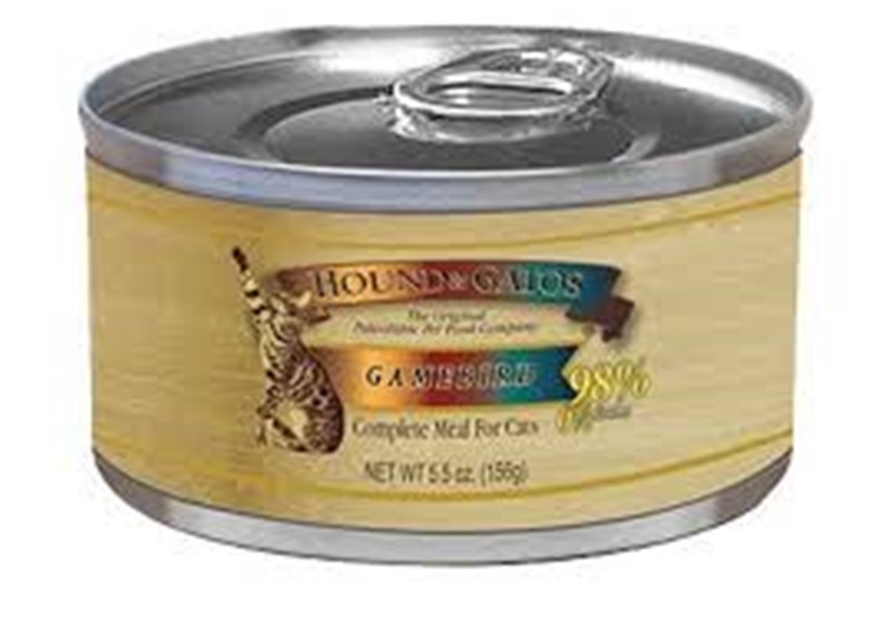 Hound Gatos Gamebird Recipe Canned Food for Cats Whiskers Holistic Petcare