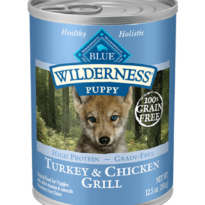 Blue Wilderness Grain Free Turkey & Chicken Grill Recipe for Puppies - 12.5oz