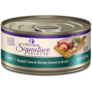 Wellness Signature Selects Flaked Skipjack Tuna & Shrimp Canned Food for Adult Cats
