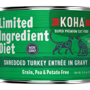 Koha Limited Ingredient Diet Shredded Turkey Canned Food for Adult Cats