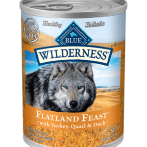 Blue Wilderness Flatland Feast Grain Free Turkey, Quail and Duck Canned Food for Adult Dogs - 12.5oz