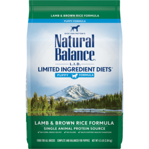 Natural Balance Limited Ingredient Diet Lamb & Brown Rice Dry Food for Puppies