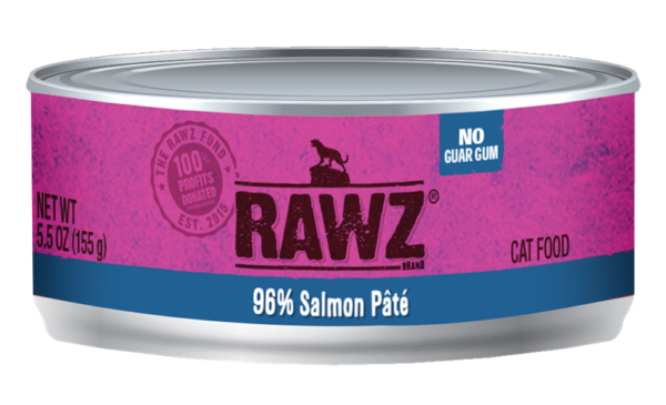RAWZ 96% Salmon Pate Canned Food for Cats