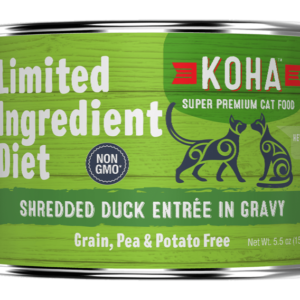 Koha Limited Ingredient Diet Shredded Duck Canned Food for Adult Cats
