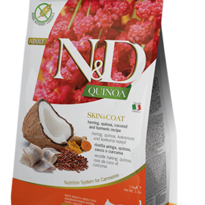 Farmina Quinoa Functional Line Skin & Coat Herring Dry Food for Adult Cats - 3.3lbs
