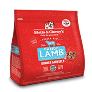 Stella & Chewys Raw Frozen Lamb Morsels for Adult Dogs - 4lbs