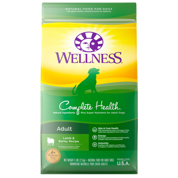 Wellness Complete Health Lamb & Barley Dry Food for Adult Dogs