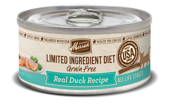 Merrick Limited Ingredient Diet Real Duck Canned Food for Adult Cats