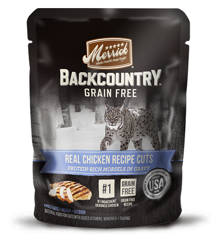 Merrick Backcountry Grain Free Real Chicken Pouches for Adult Cats