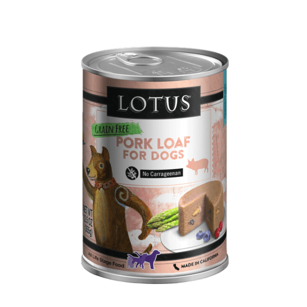 Lotus Grain Free Pork Loaf Canned Food for Adult Dogs