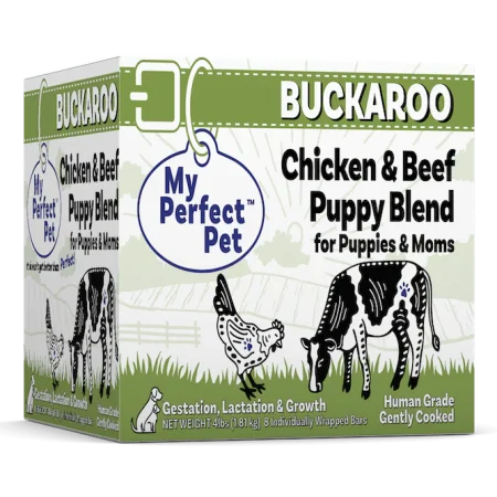 My Perfect Pet Frozen Buckaroo Chicken & Beef Blend for Puppies - 4lbs