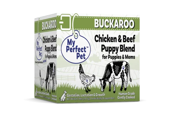My Perfect Pet Frozen Buckaroo Chicken & Beef Blend for Puppies - 4lbs