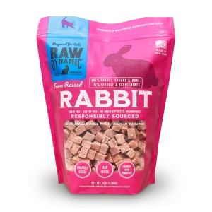 Raw Dynamic Frozen Raw Rabbit for Cats - 3lbs