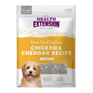 Health Extension Freeze Dried Beef Lung - Chicken & Cheddar for Dogs