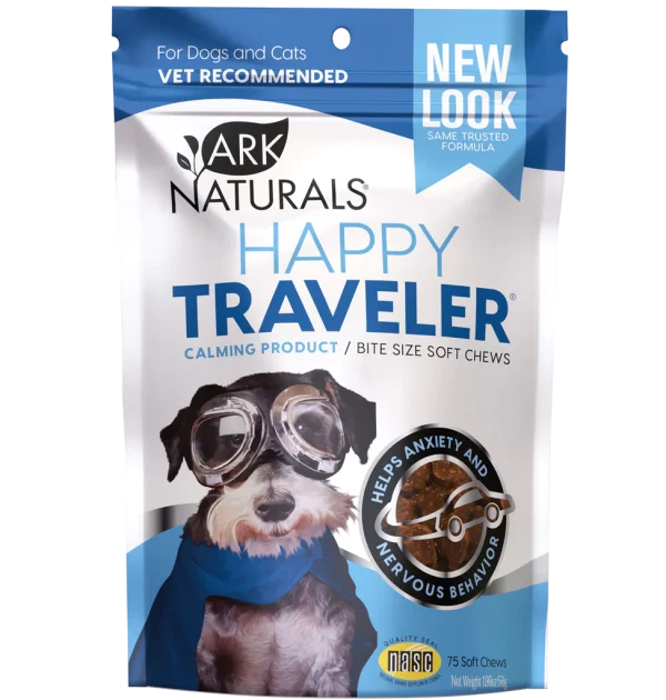 Ark Naturals Happy Traveler Calming Treats for Dogs and Cats - 75ct