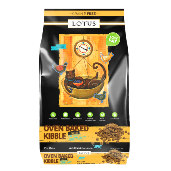 Lotus Oven-Baked Low Fat Chicken & Brown Rice Dry Food for Adult Cats