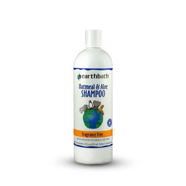 Earthbath Oatmeal & Aloe Fragrance Free Pet Shampoo - 16oz