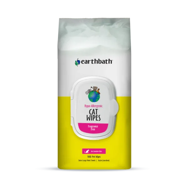 Earthbath Hypo-Allergenic Grooming Wipes for Cats - 100ct