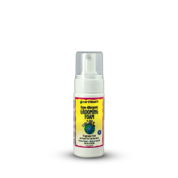 Earthbath Waterless Hypo-Allergenic Grooming Foam for Cats - 4oz