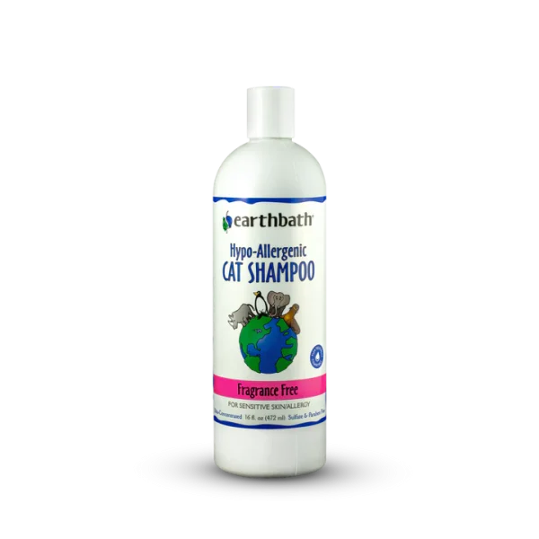 Earthbath Hypo-Allergenic Fragrance Free Shampoo for Cats - 16oz