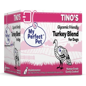 My Perfect Pet Frozen Tino's Low Glycemic Turkey Blend for Dogs - 4lbs
