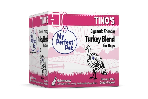 My Perfect Pet Frozen Tino's Low Glycemic Turkey Blend for Dogs - 4lbs