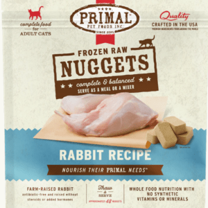 Primal Raw Frozen Rabbit Formula for Cats - 3lbs
